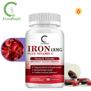 GPGP Greenpeople Iron Mineral supplements Easily absorbed Support Hematopoietic function Improve weakness For Anemia in Pakistan