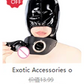 Exotic Sexy Accessories Kit of Sex Eye Mask Bdsm Bondage Games Toys with Handcuffs for Couples Adults Sex Blindfold Flirting