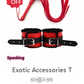 Exotic Sexy Accessories Kit of Sex Eye Mask Bdsm Bondage Games Toys with Handcuffs for Couples Adults Sex Blindfold Flirting