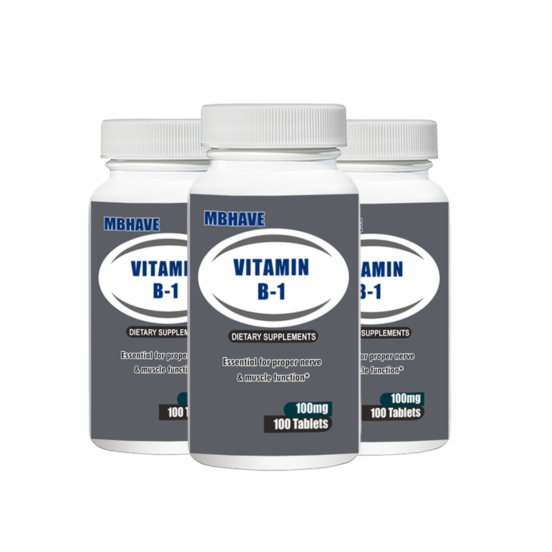 Vitamin B-1 100mg - 100 Tablets Essential for proper nerve & muscle function*