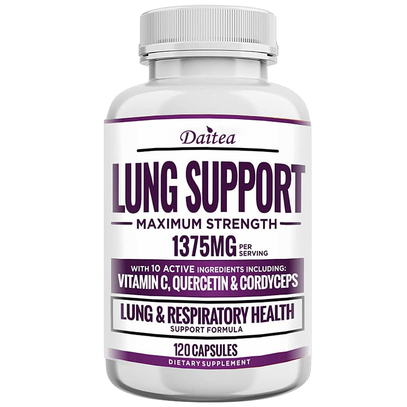 Best Supplement for Lungs - Targets Smoking, Improve Lung Health, Environmental Toxins and Air Pollution To Help Breathe Easy