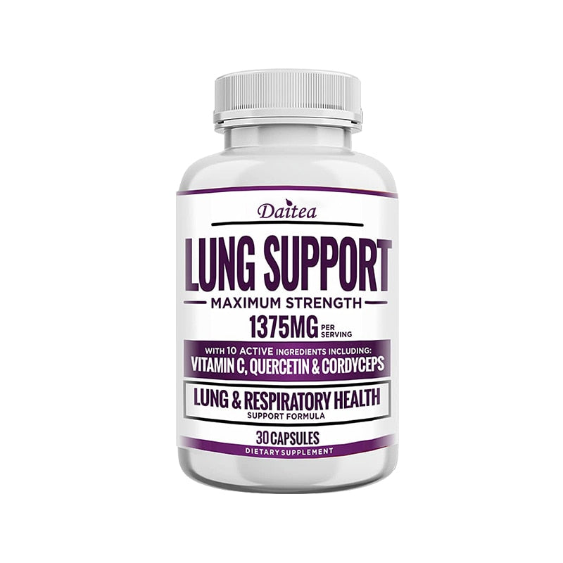 Best Supplement for Lungs - Targets Smoking, Improve Lung Health, Environmental Toxins and Air Pollution To Help Breathe Easy