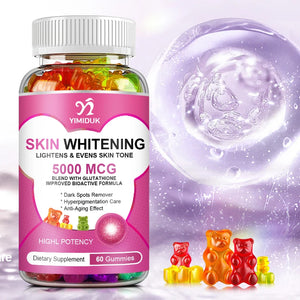 Glutathione Whitening Gummies Effective Skin Lightening Supplement Dark Spots, Hyperpigmentation Treatment Anti-Aging Antioxidan in Pakistan