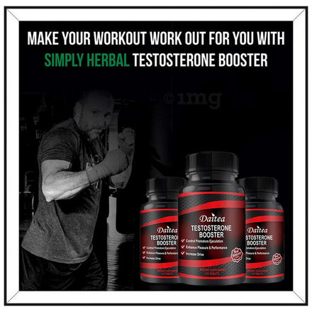 Daitea Testosterone Booster for Men - Testosterone Supplements for Health, Energy & Endurance, Muscle Mass