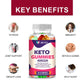 60 Keto Gummies Gummy Bears for ACV Weight Loss, Fat Burner, Burning Belly Fat