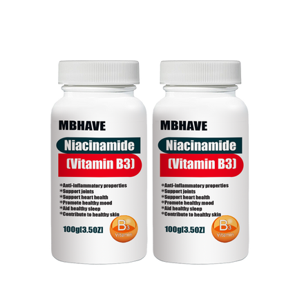 Free Shipping  Niacinamide (Vitamin B3) 100g Support joints Support heart health Promote healthy mood Aid healthy sleep