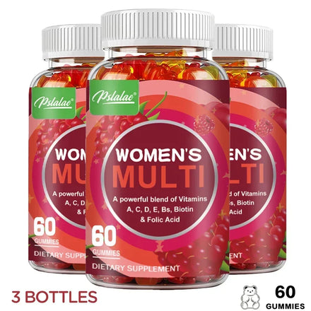 Women's Multi Vitamin Complex Gummies - Multivitamin and Multimineral - for Skin Hair Health Energy Immune Support
