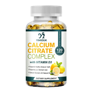 Calcium Citrate Complex Capsules & Vitamin D3 Calcium Bone Muscle Nerve Health Blood Pressure Mineral Supplement for Women & Men in Pakistan