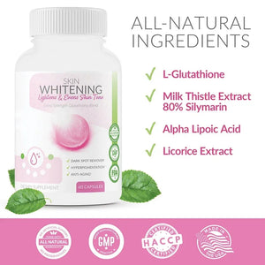 Skin Whitening Supplement - Contains Glutathione and Milk Thistle Extract To Improve Skin Pigmentation and Anti-aging in Pakistan