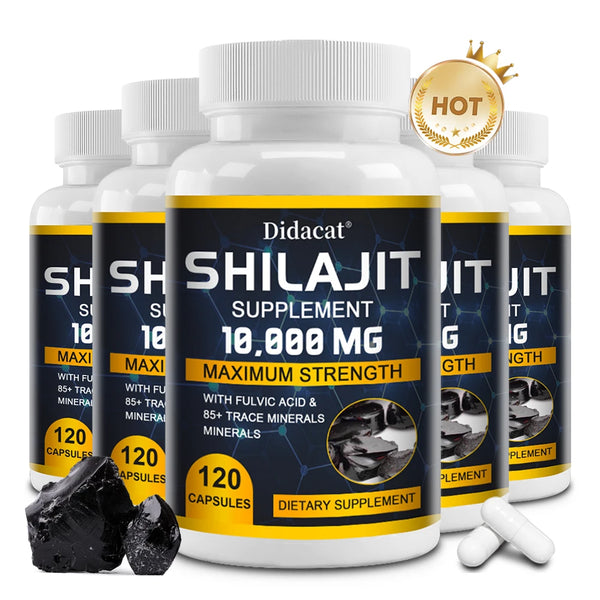 Pure Shilajit Supplement - Maximum Strength with Natural Fulvic Acid & 85+ Trace Minerals, Vegan Friendly Dietary Supplement in Pakistan in Pakistan