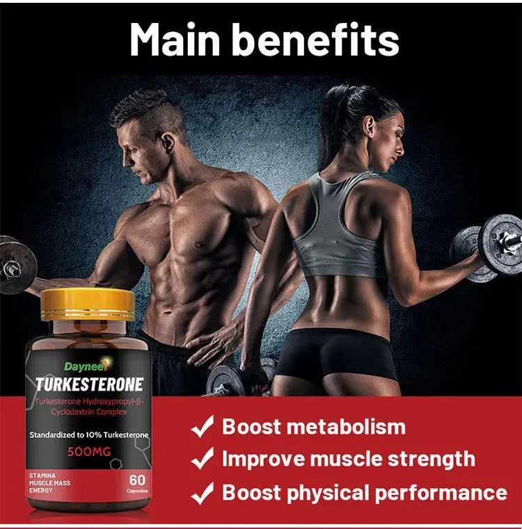 Turkesterone Capsule Mass Gainer Stamina Muscle Masse Nergy Fat Increasing Tablets Man Fat Growth Weight Gain for Men's Health