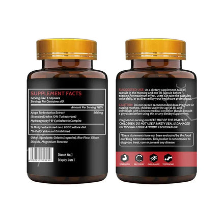 Turkesterone Capsule Mass Gainer Stamina Muscle Masse Nergy Fat Increasing Tablets Man Fat Growth Weight Gain for Men's Health