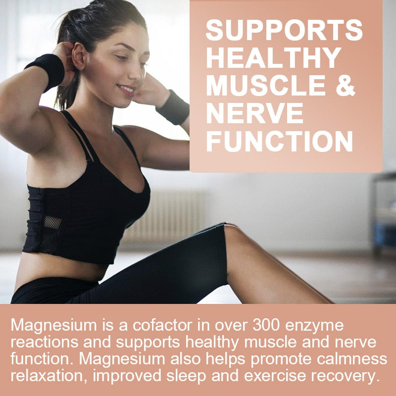 BEWORTHS Magnesium Complex Capsules Bone & Heart Health Supplement, Sleep Support, Muscle Relaxation, Stress & Anxiety Relief