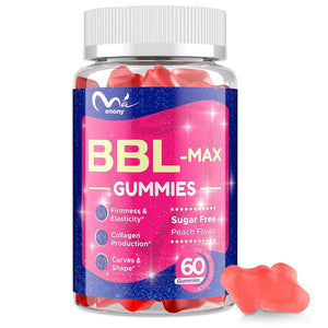 BBL Soft Candy for Butts - Natural Curve Bum Soft Candy with Multiple Vitamins and Herbal Extracts - Peach Flavor-60 Soft Candy