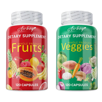 Balance of Nature Fruits and Veggies - Whole Food Supplement with Superfood Fruits and Vegetables for Women and Men