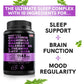 Melatonin 6 Mg Natural Sleep Aid, Sleep Supplement with Theanine, 5 HTPs, GABA, Valerian Root, Chamomile, Vitamin B6, Aids Sleep