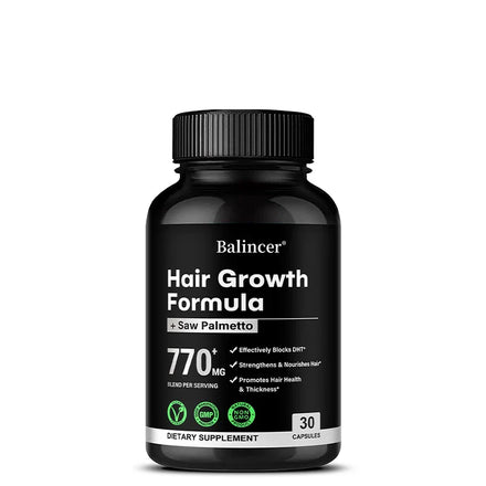 Saw Palmetto Capsules - with Multivitamins, Biotin, Promotes Hair Growth, Hair Loss, Promotes Hair Thickness and Overall Health