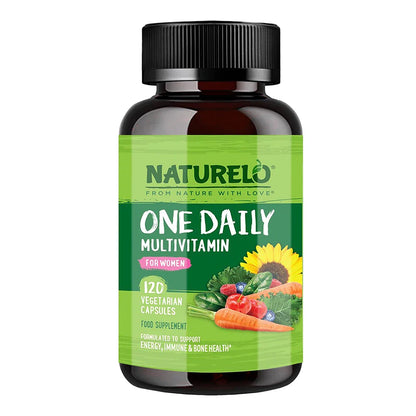 Women's Daily Multivitamin - Energy Support - Whole Food Supplement for Nourishing Hair, Skin, Nails - Non-GMO