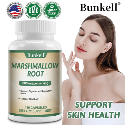 Bunkell MARSHMALLOW ROOT Supplement - Comprehensive Immune System Support, Digestive and Respiratory Health Non-GMO, Gluten-Free