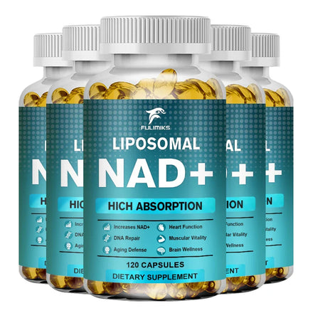 Liposomal Pure NAD + Supplement 1000mg, Highest NAD Pontcy High Absorption Energy & DNA Repair Anti-Aging 120 Capsules