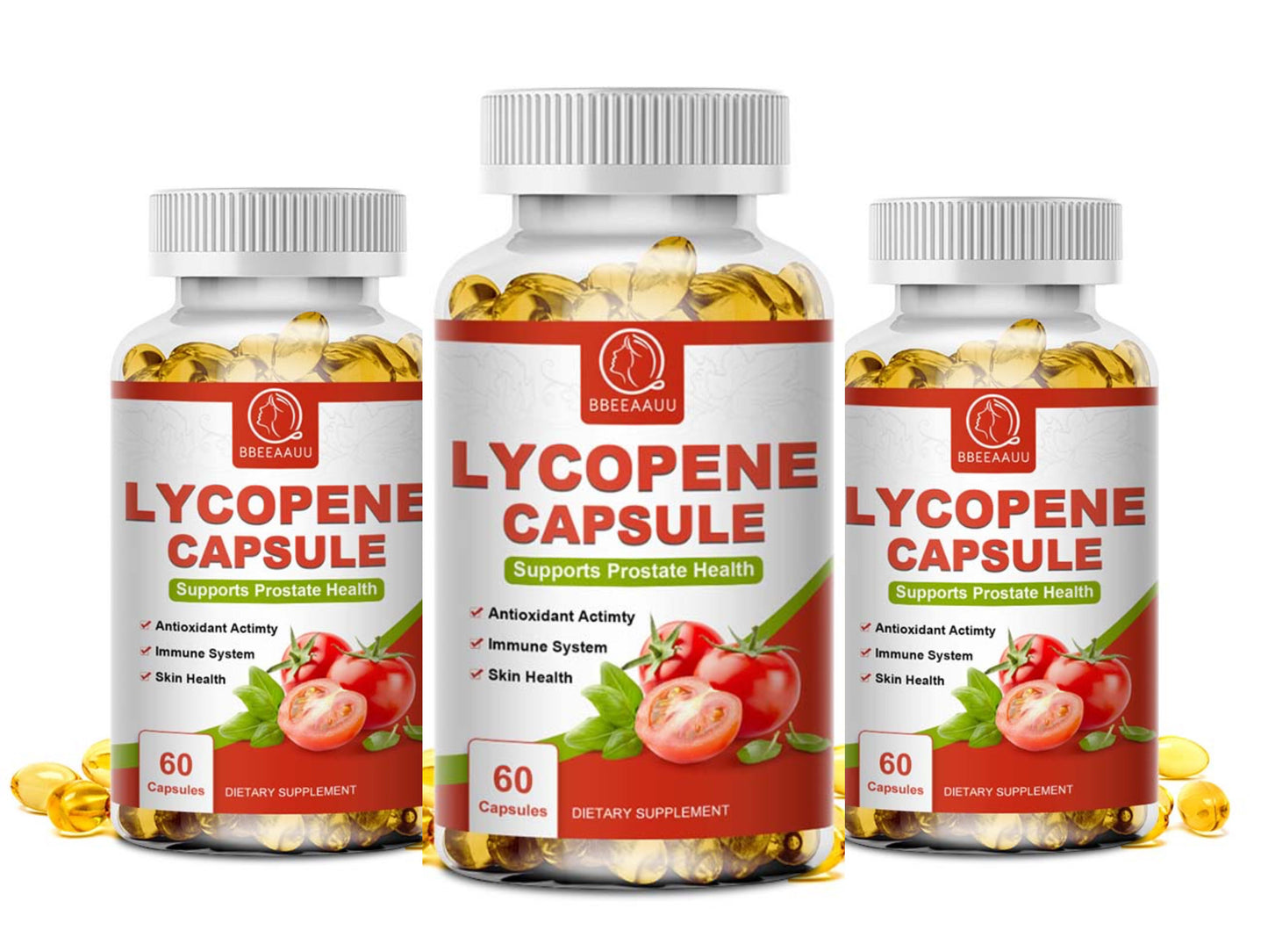 BEAU Lycopene Capsules Tomato Extract Enhance Immunity Treatment Improve Sperm Quality Cure Prostatitis Improve Women Fertility