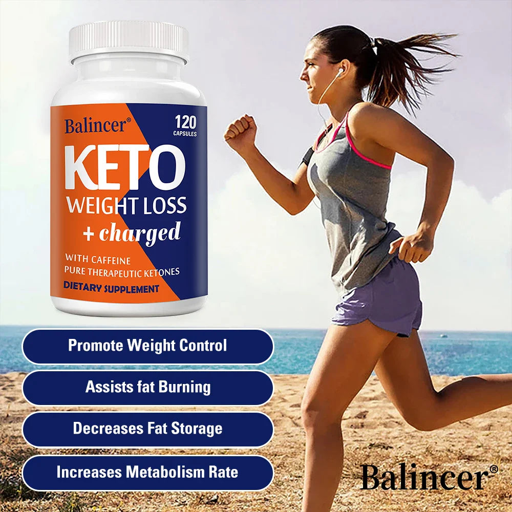 Keto Diet Capsules - Fat Burning, Appetite Suppressant, Detoxification, Antioxidant, Thin Belly Weight Loss Dietary Supplement