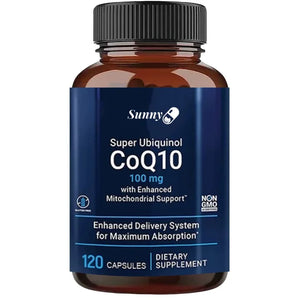 Super Absorbable Coenzyme Q10 Supplement 100mg - for Efficient Energy Production and Circulatory Health