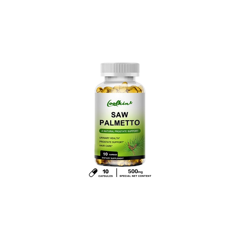 Prostate Health Supplement, Natural Saw Palmetto Extract, Supports Prostate and Hair Growth Capsules for Men and Women