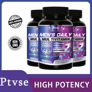 Multivitamin for Men Supplement, Immune System Health Support, with Vitamin A, B12, C & D, Daily Nutritional Support, Non-GMO in Pakistan