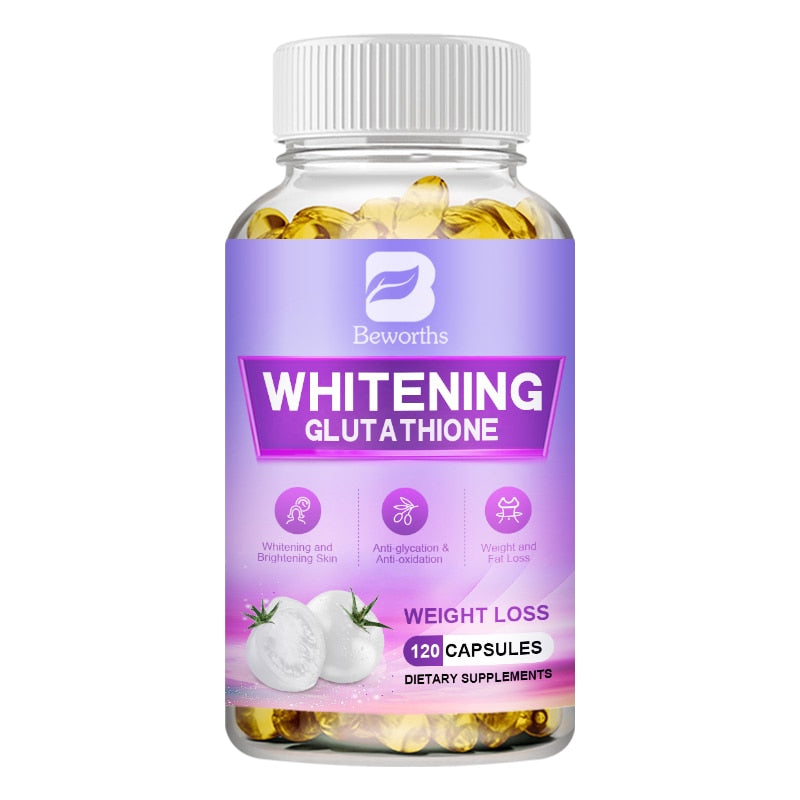 BEWORTHS Vegan Whitening Capsules Prevent Melanin Precipitation Effectively Remove Freckles Brighten Skin Glutathione Supplement