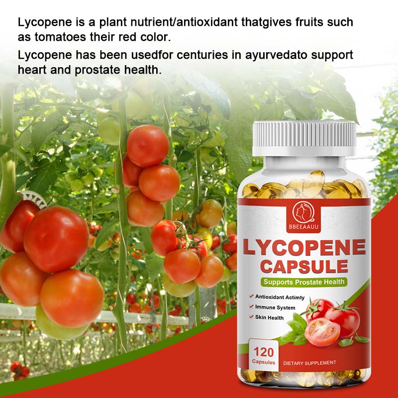 BEAU Lycopene Capsules Tomato Extract Enhance Immunity Treatment Improve Sperm Quality Cure Prostatitis Improve Women Fertility