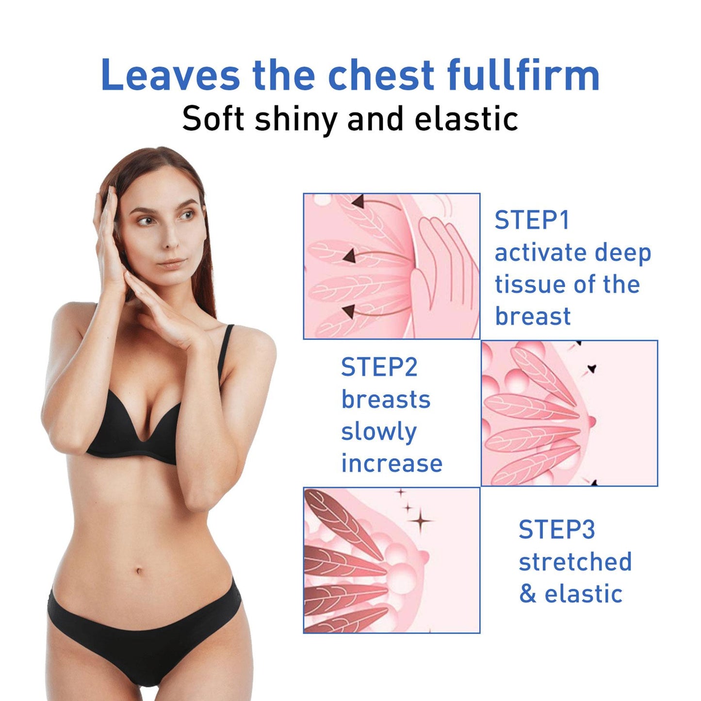 Breast Enlargement Essential Oil Chest Enhancement Big Bust Promote Female Hormone Breast Lift Firming Massage Up Size Bust Care