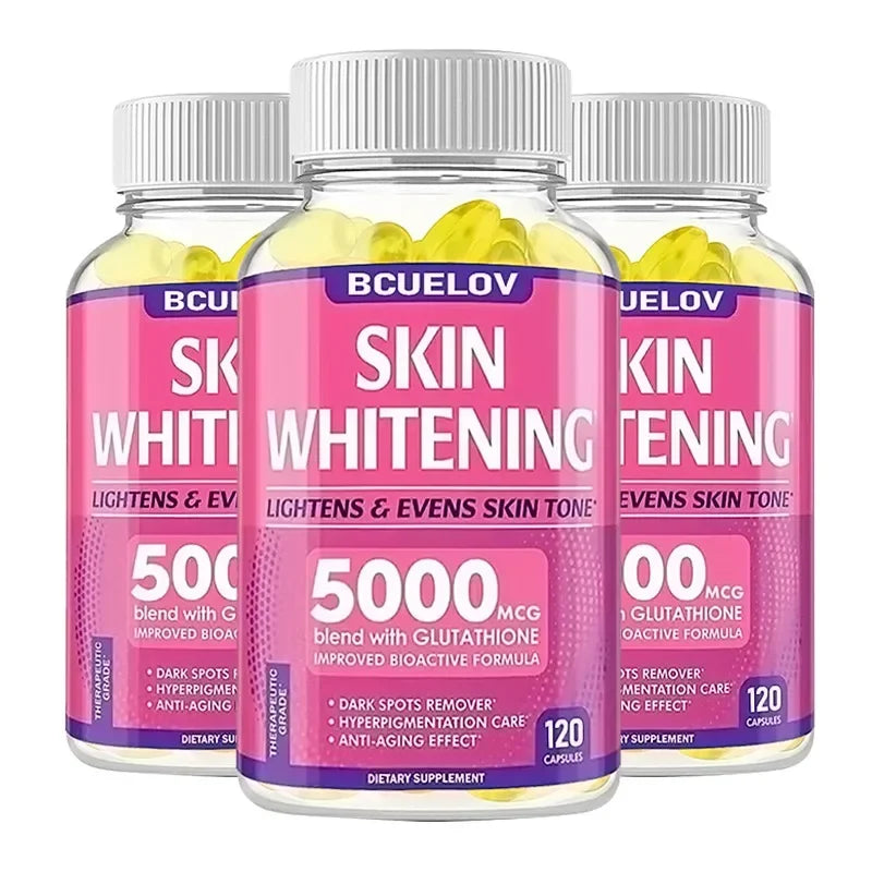 Skin Whitening Supplement - Glutathione Capsules - Detox, Immunity, Anti-Aging Antioxidants - Women's Skin Health, Non-GMO