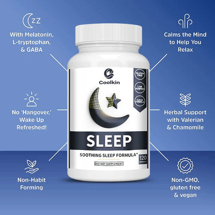 Sleep Supplement - with Valerian Root, Melatonin - Promote Rapid Falling Asleep and Improve Sleep Quality