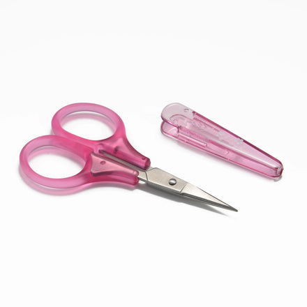 Small Craft Scissors, 3" Tiny Travel Scissors with Cap, Sharp Scissors Straight Fine Tips Mini Sewing Scissor for