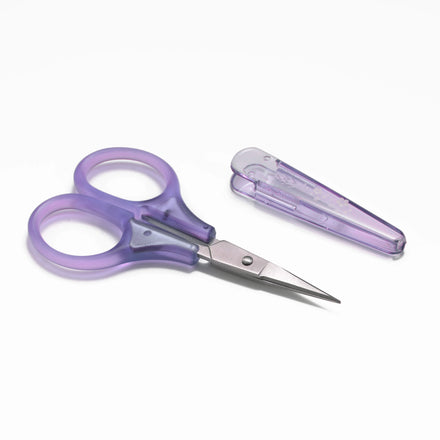 Small Craft Scissors, 3" Tiny Travel Scissors with Cap, Sharp Scissors Straight Fine Tips Mini Sewing Scissor for