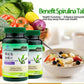 Spirulina Tablet Rich in Protein Multi Vitamins Wafers Algae Alga Spirulina Powder Anti-Fatigue Loss Weight Health Food 60 pills