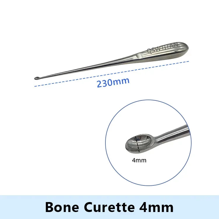 Stainless Steel Bone Curette Orthopedics Surgical Instruments
