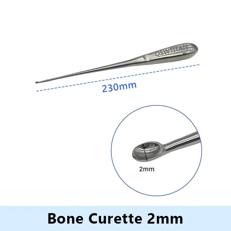 Stainless Steel Bone Curette Orthopedics Surgical Instruments