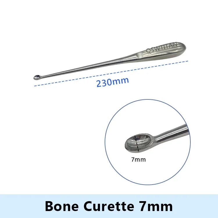 Stainless Steel Bone Curette Orthopedics Surgical Instruments