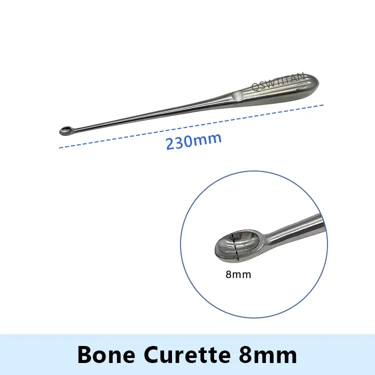 Stainless Steel Bone Curette Orthopedics Surgical Instruments