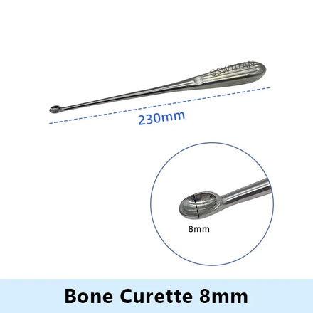 Stainless Steel Bone Curette Orthopedics Surgical Instruments
