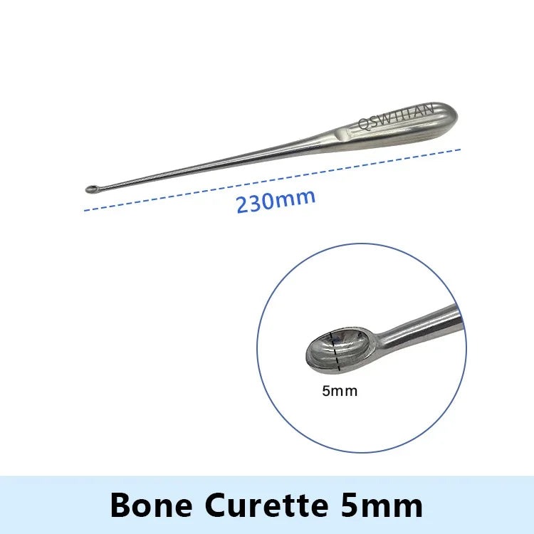 Stainless Steel Bone Curette Orthopedics Surgical Instruments