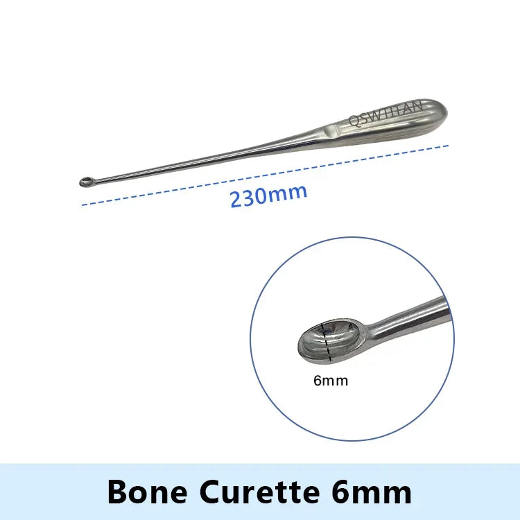 Stainless Steel Bone Curette Orthopedics Surgical Instruments