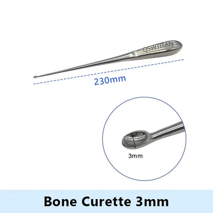 Stainless Steel Bone Curette Orthopedics Surgical Instruments