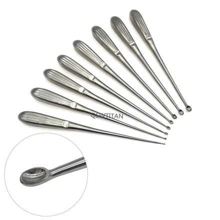 Stainless Steel Bone Curette Orthopedics Surgical Instruments