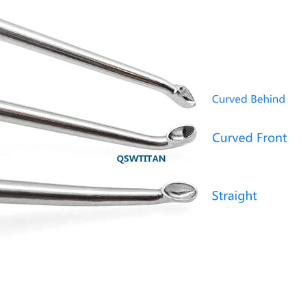 Stainless Steel Bone Curette aluminum handle Veterinary Orthopedic surgery Instruments