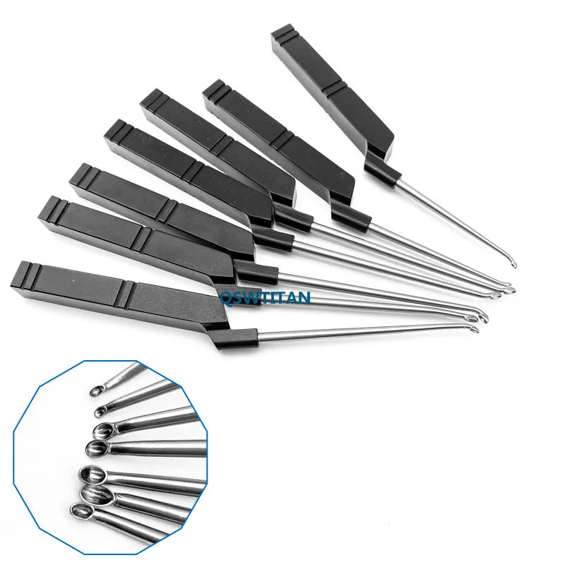 Stainless Steel Bone Curette aluminum handle Veterinary Orthopedic surgery Instruments