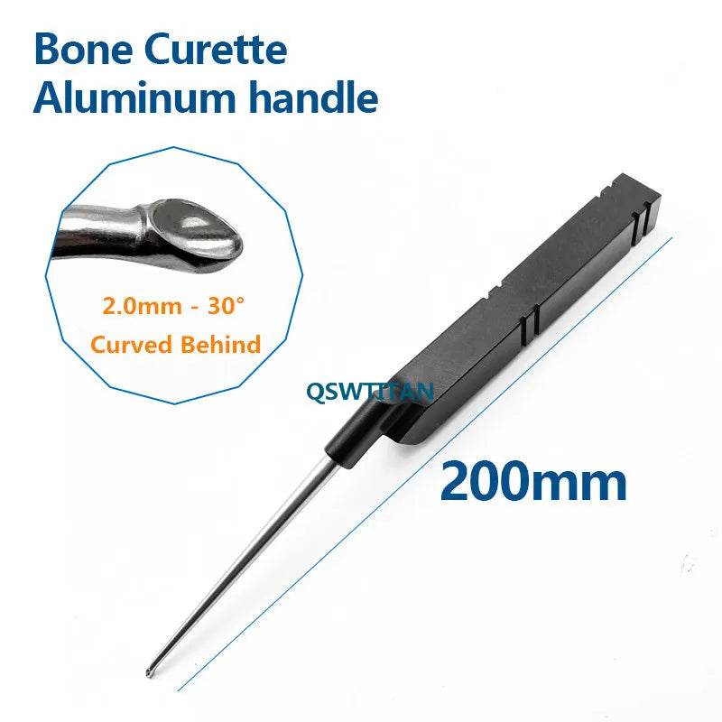 Stainless Steel Bone Curette aluminum handle Veterinary Orthopedic surgery Instruments