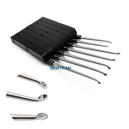 Stainless Steel Bone Curette aluminum handle Veterinary Orthopedic surgery Instruments